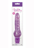 Lollies Dot Textured Vibrator Purple 7 Inch