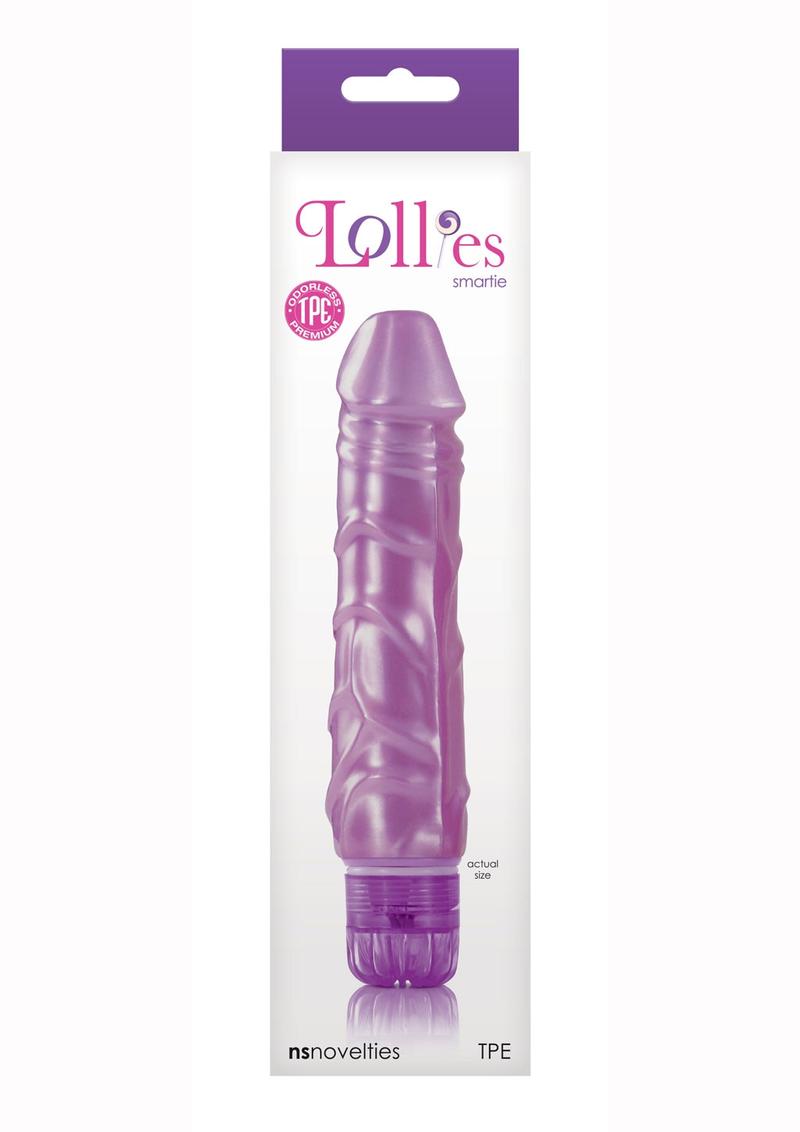 Lollies Smartie Textured Vibrator Purple 6.7 Inch