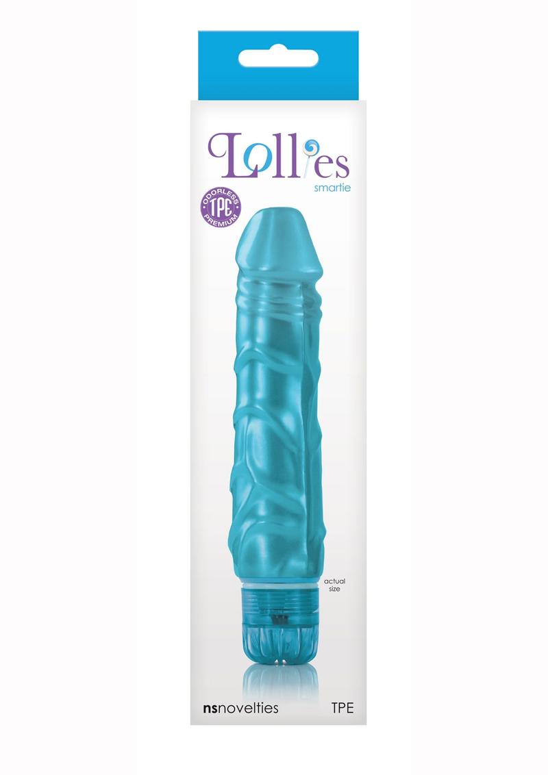 Lollies Smartie Textured Vibrator Blue 6.7 Inch