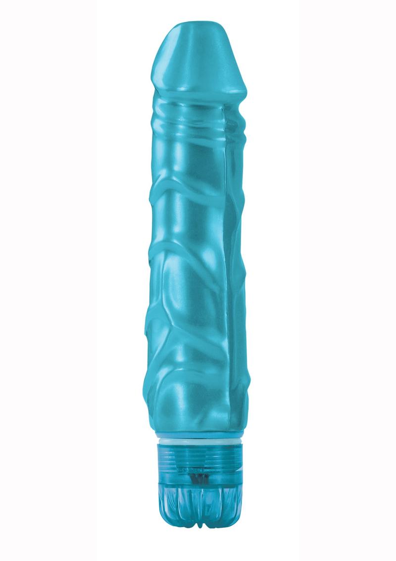 Lollies Smartie Textured Vibrator Blue 6.7 Inch