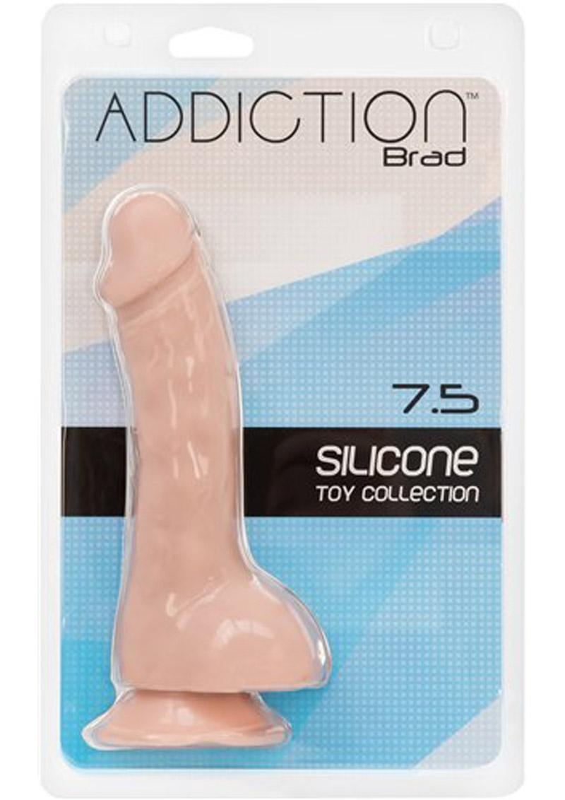 Addiction - Toy Collection Brad Realistic Dildo With Balls - Flesh