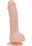 Addiction - Bendable Realistic Dildo with Balls - Flesh/ Black/ Glow-Pink/ Multicolor/ Glow-Blue/ Pink