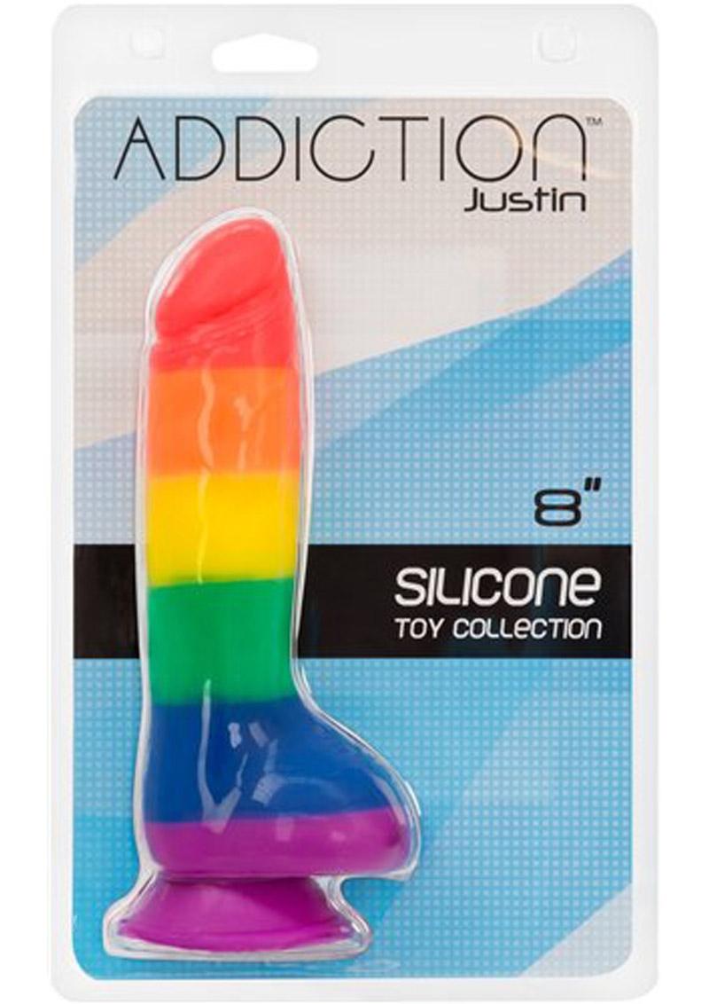 Addiction - Toy Collection Justin - Realistic Dildo With Balls - Multicolor