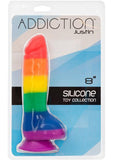 Addiction - Bendable Realistic Dildo with Balls - Flesh/ Black/ Glow-Pink/ Multicolor/ Glow-Blue/ Pink