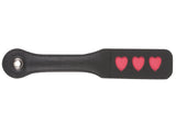 Leather Impression Paddle - ❤❤❤/LOVE/SLUT