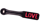 Leather Impression Paddle - ❤❤❤/LOVE/SLUT