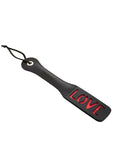 Leather Impression Paddle - ❤❤❤/LOVE/SLUT