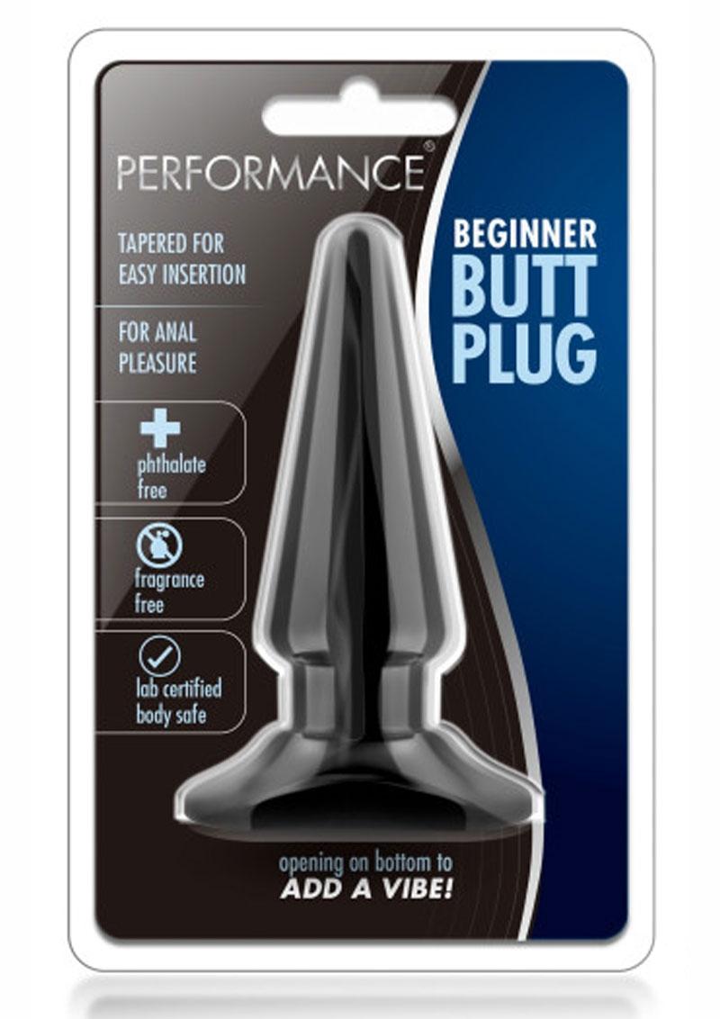 Performance Beginner Butt Plug Butt Plug Black 4 Inch