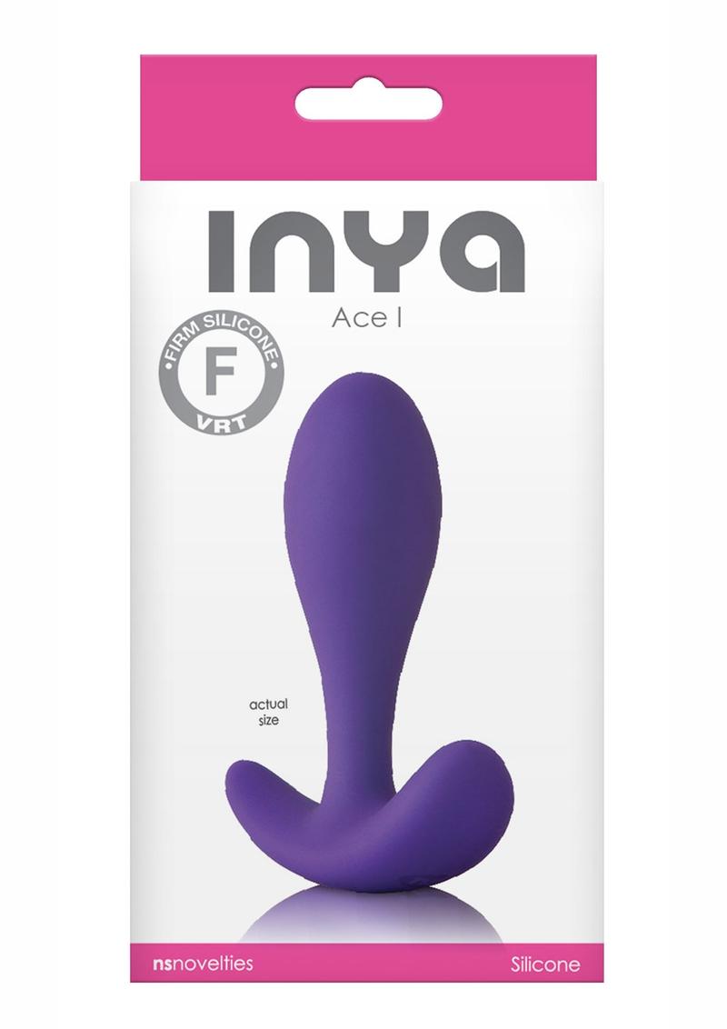 Tapón anal de silicona Inya Ace I morado de 4 pulgadas