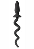 Tapón anal de silicona Oinkz negro de 11,8 pulgadas