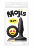 Mojis #ILY Silicone Anal Plug Black 3.4 Inch