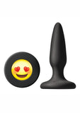 Mojis #ILY Silicone Anal Plug Black 3.4 Inch