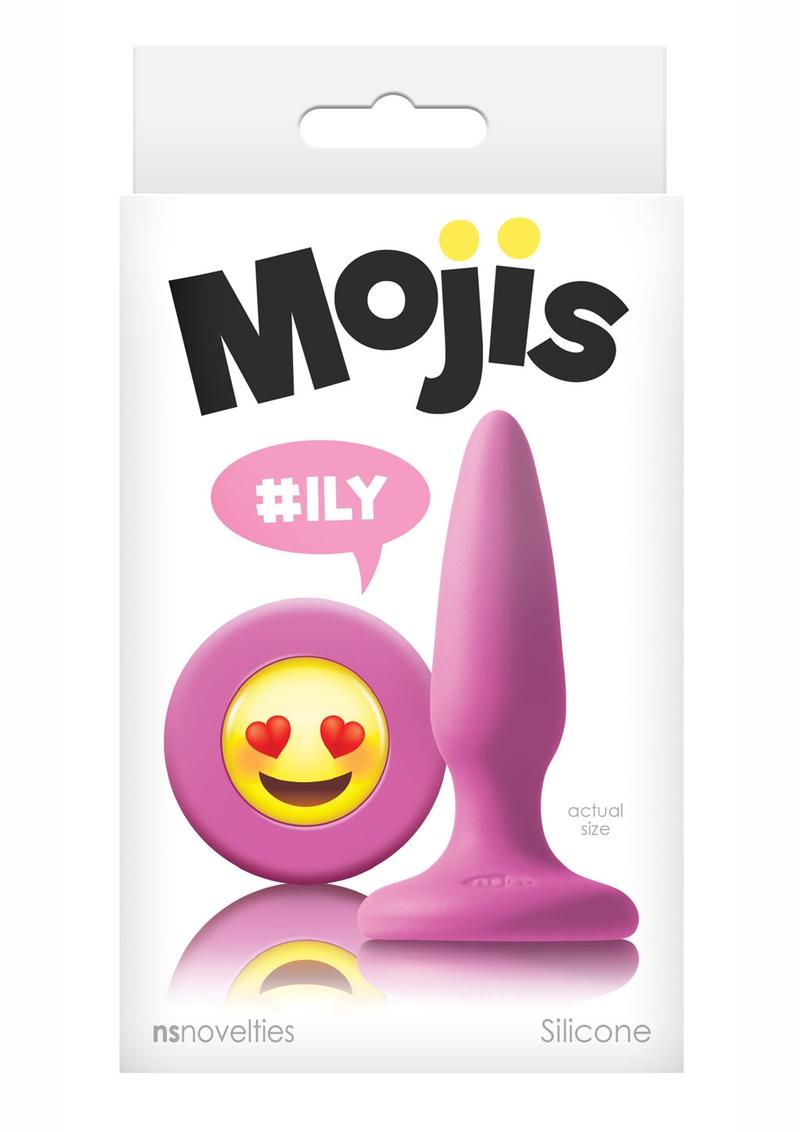 Mojis #ILY Silicone Anal Plug Pink 3.4 Inch