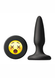 Mojis #WTF Silicone Anal Plug Black 3.4 Inch