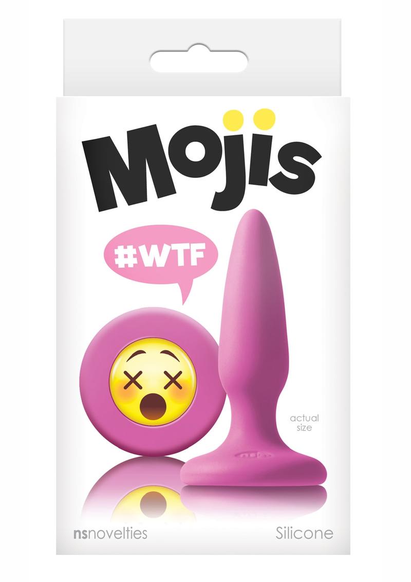 Mojis #WTF Silicone Anal Plug Pink 3.4 Inch