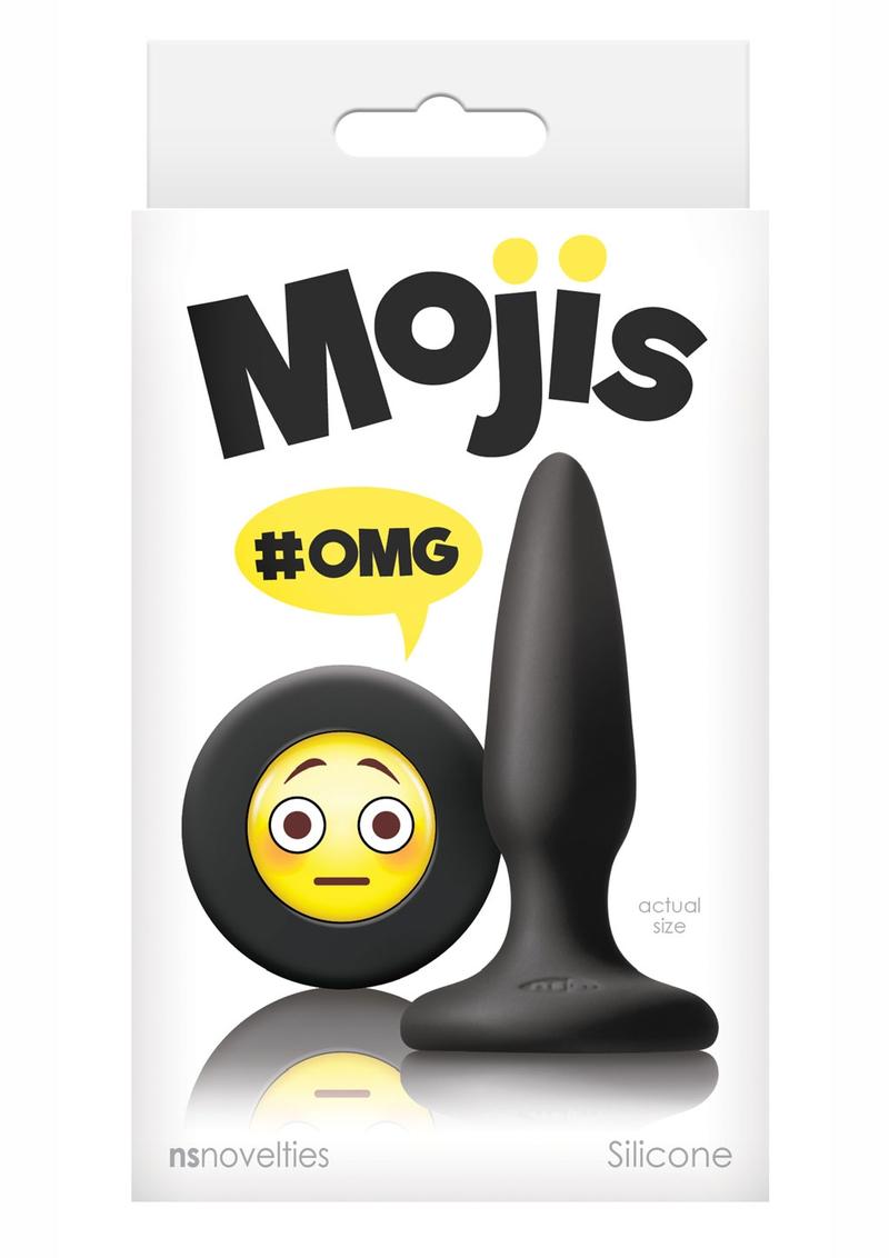 Mojis #OMG Silicone Anal Plug Black 3.4 Inch