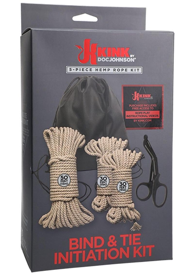 Kink Bind and Tie Initiation Kit 5 Piece Hemp Rope