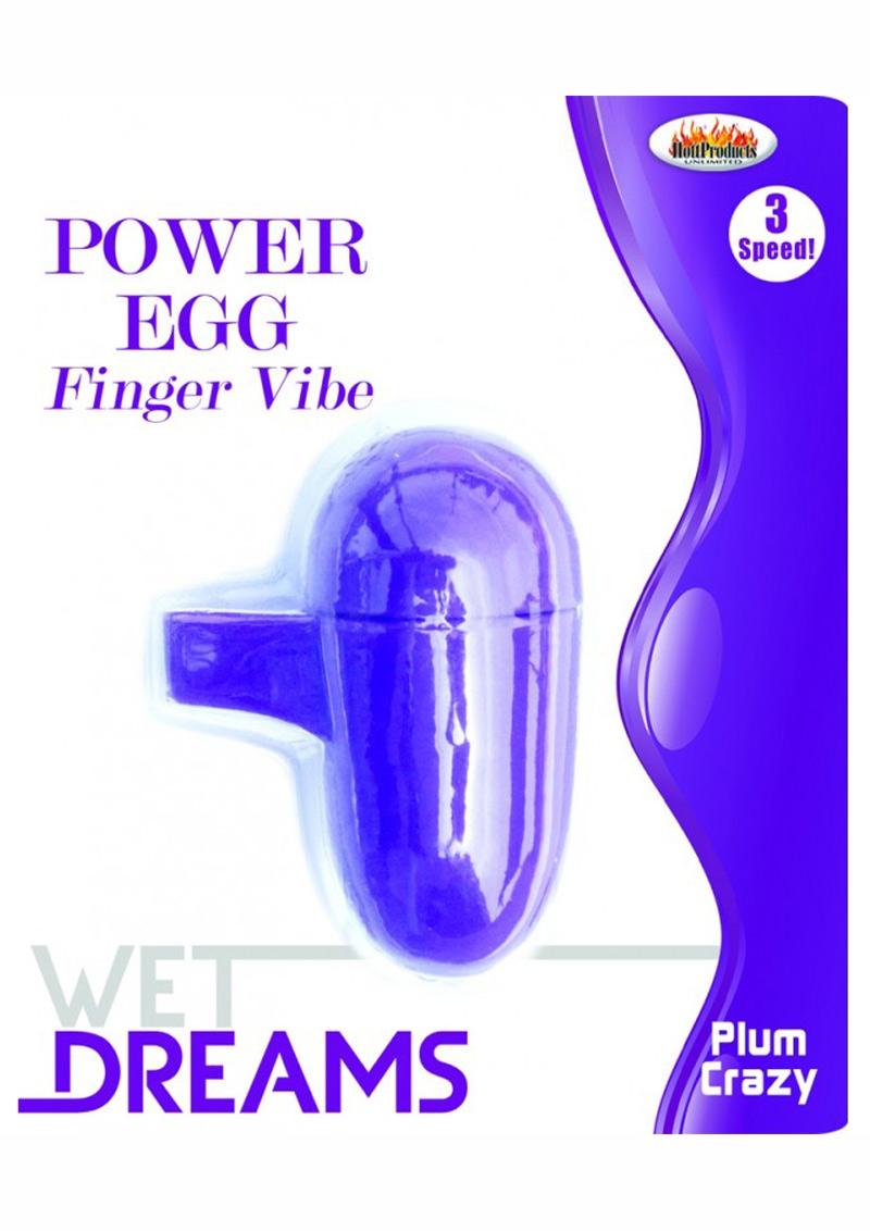 Vibrador de dedo Wet Dreams Power Egg Plum Crazy