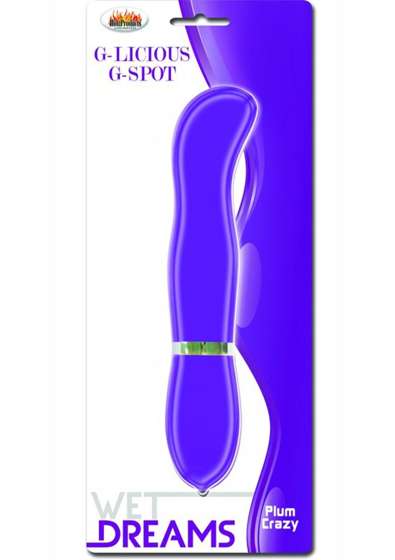 Vibrador para punto G Wet Dreams G-licious resistente al agua Plum Crazy