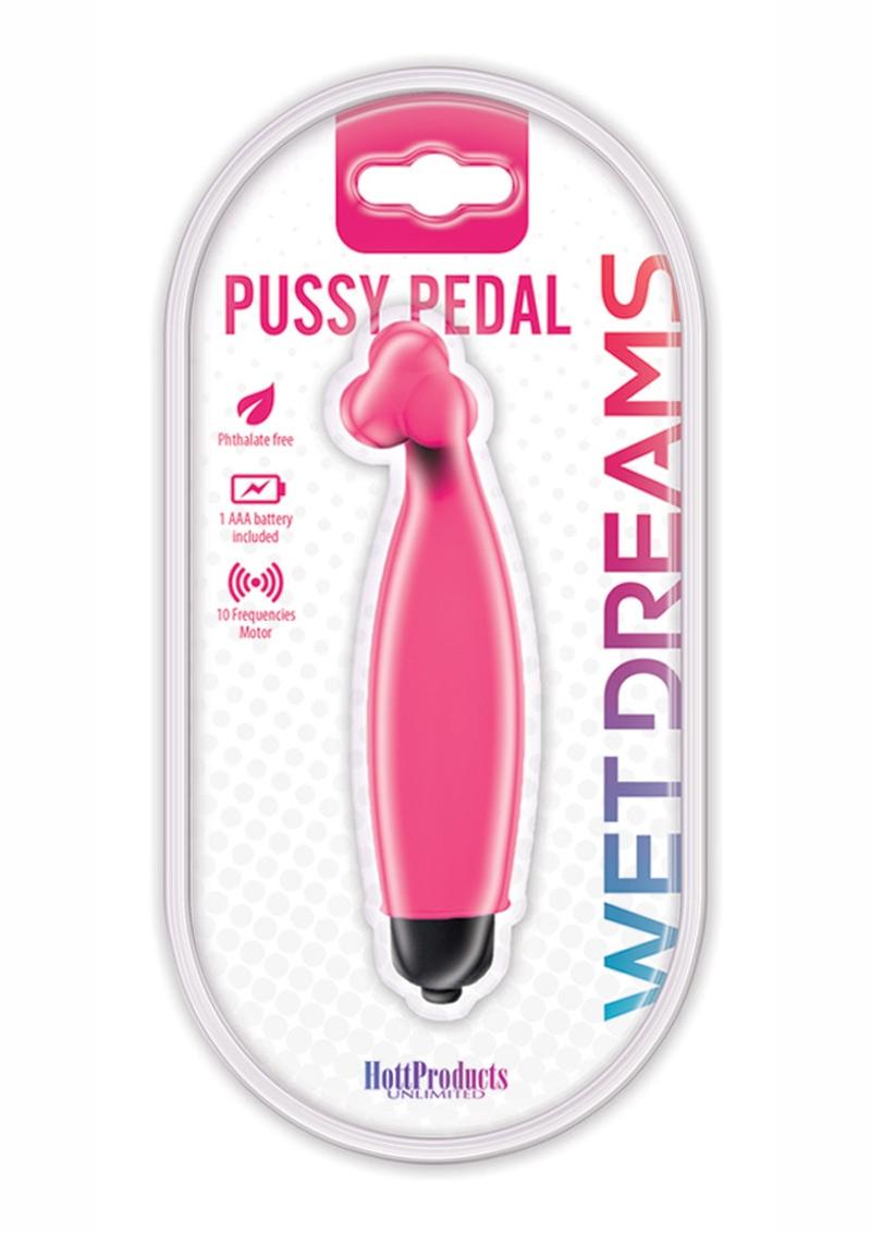 Vibrador estimulador del clítoris Wet Dreams Pussy Pedal resistente al agua color magenta