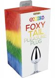 Tapón de acero inoxidable Rainbow Foxy Tail Pleasure