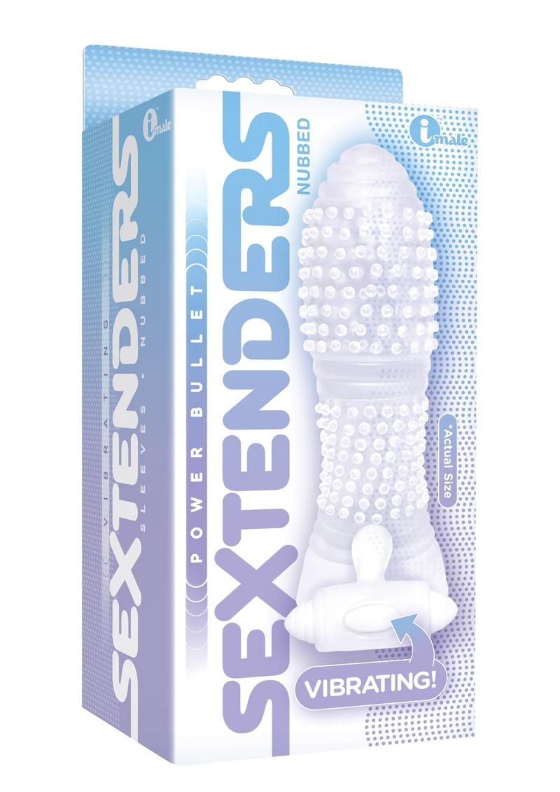 Sextenders vibradores Nubbed Clear de 5,5 pulgadas de The 9