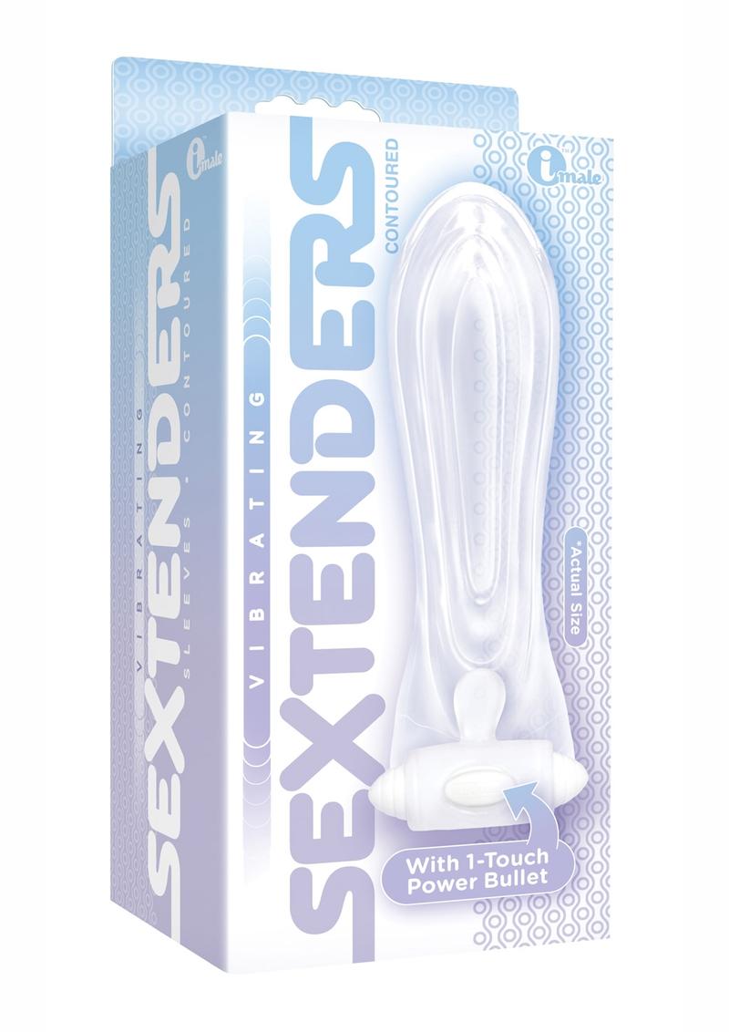 Sextenders Vibratorios 9`s Contoured Clear 5.5 Pulgadas