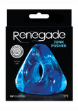 Renegade Junk Pusher Cockring Clear Blue