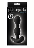 Tapón anal de silicona Renegade Pillager II, color negro, 4,9 pulgadas