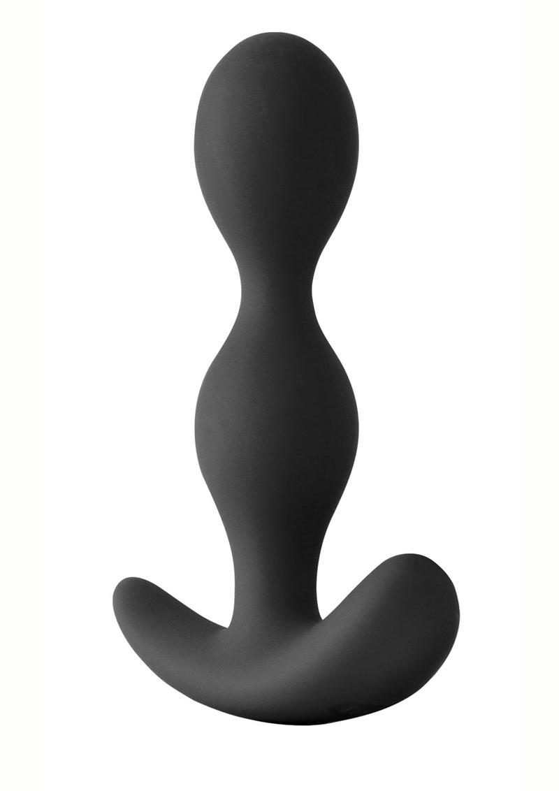 Renegade Pillager II Silicone Anal Plug Black 4.9 Inch