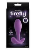 Firefly Ace I Silicone Glow In The Dark Butt Plug Small Purple