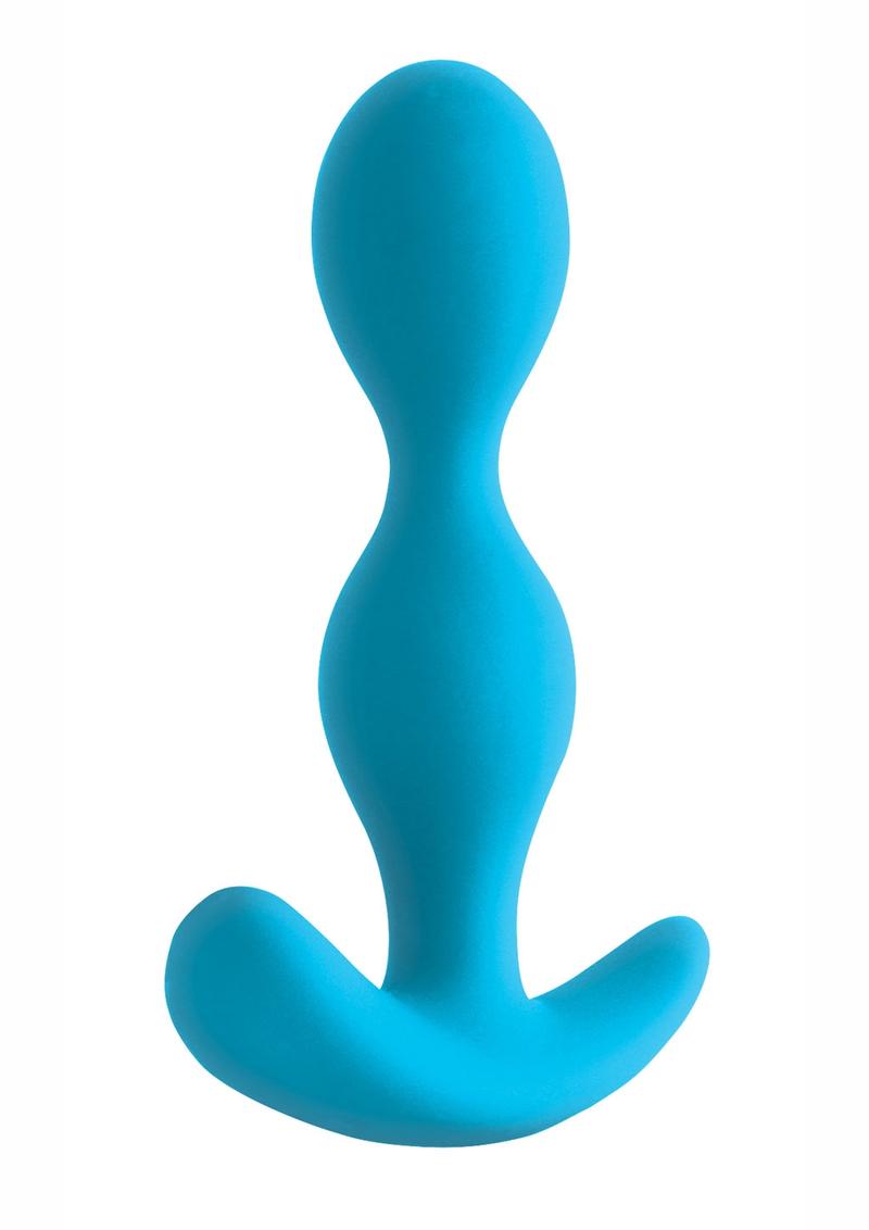 Firefly Ace II Silicone Glow In The Dark Butt Plug Medium Blue