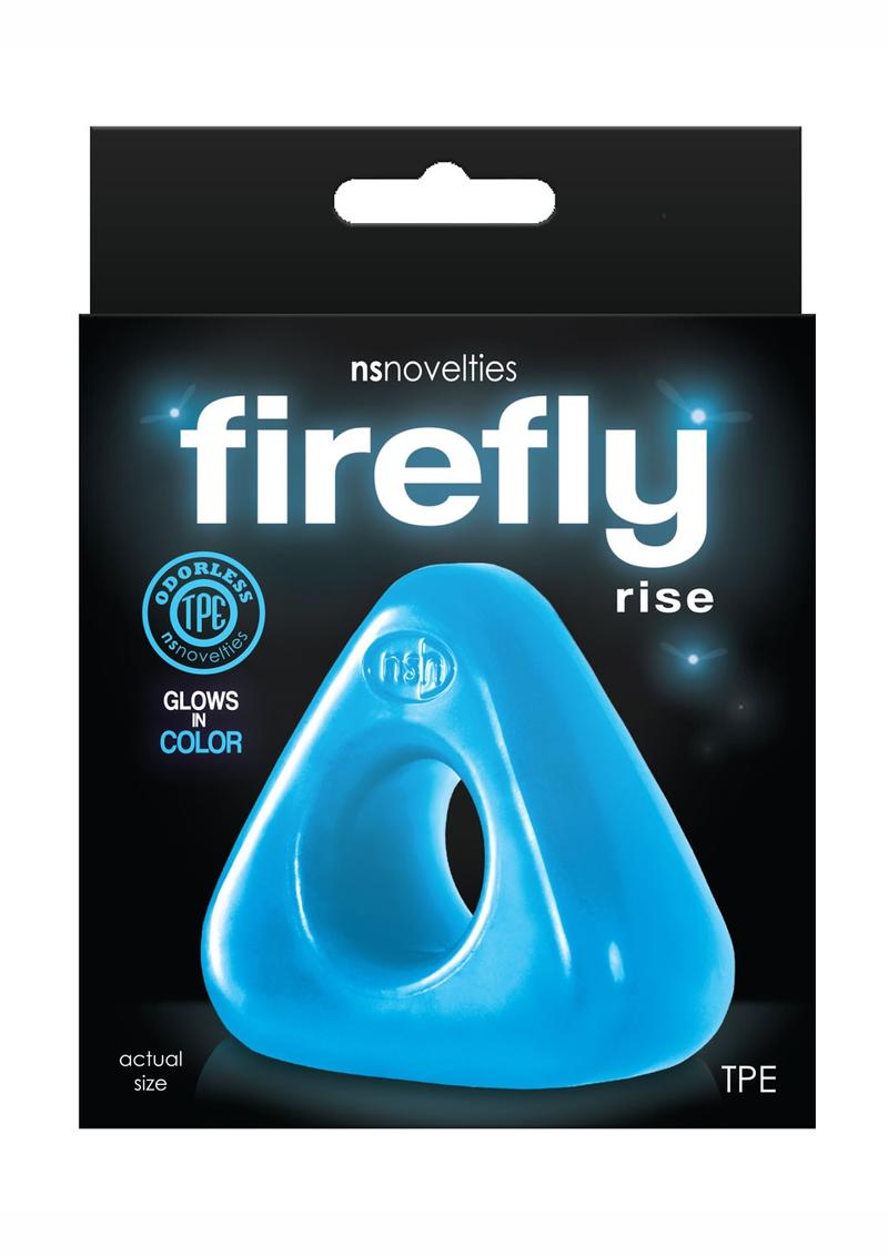 Anillo para el pene azul que brilla en la oscuridad Firefly Rise