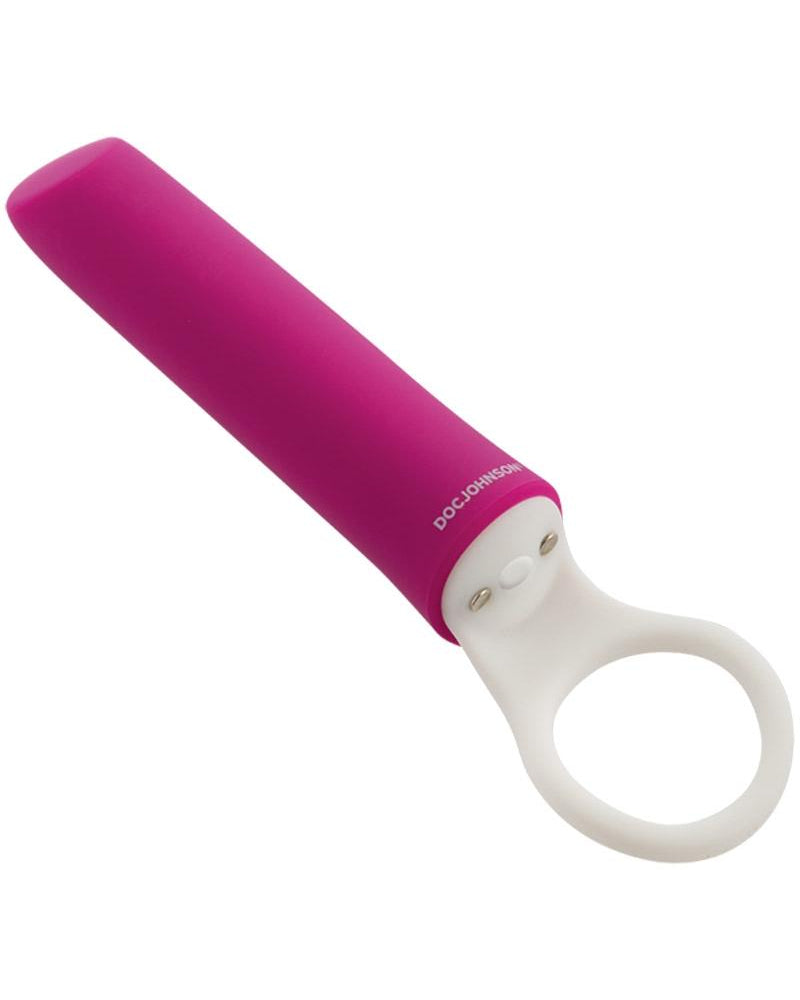 Mini vibrador de silicona magnético USB iVibe Select iPlease, resistente al agua, color rosa, 5,25 pulgadas
