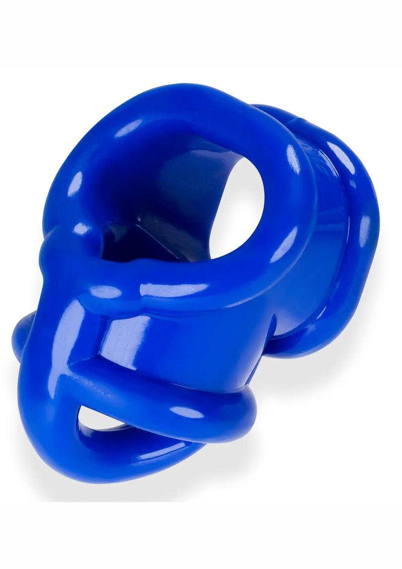 Ballsling con anillo para el pene Ballsplitter Police Blue