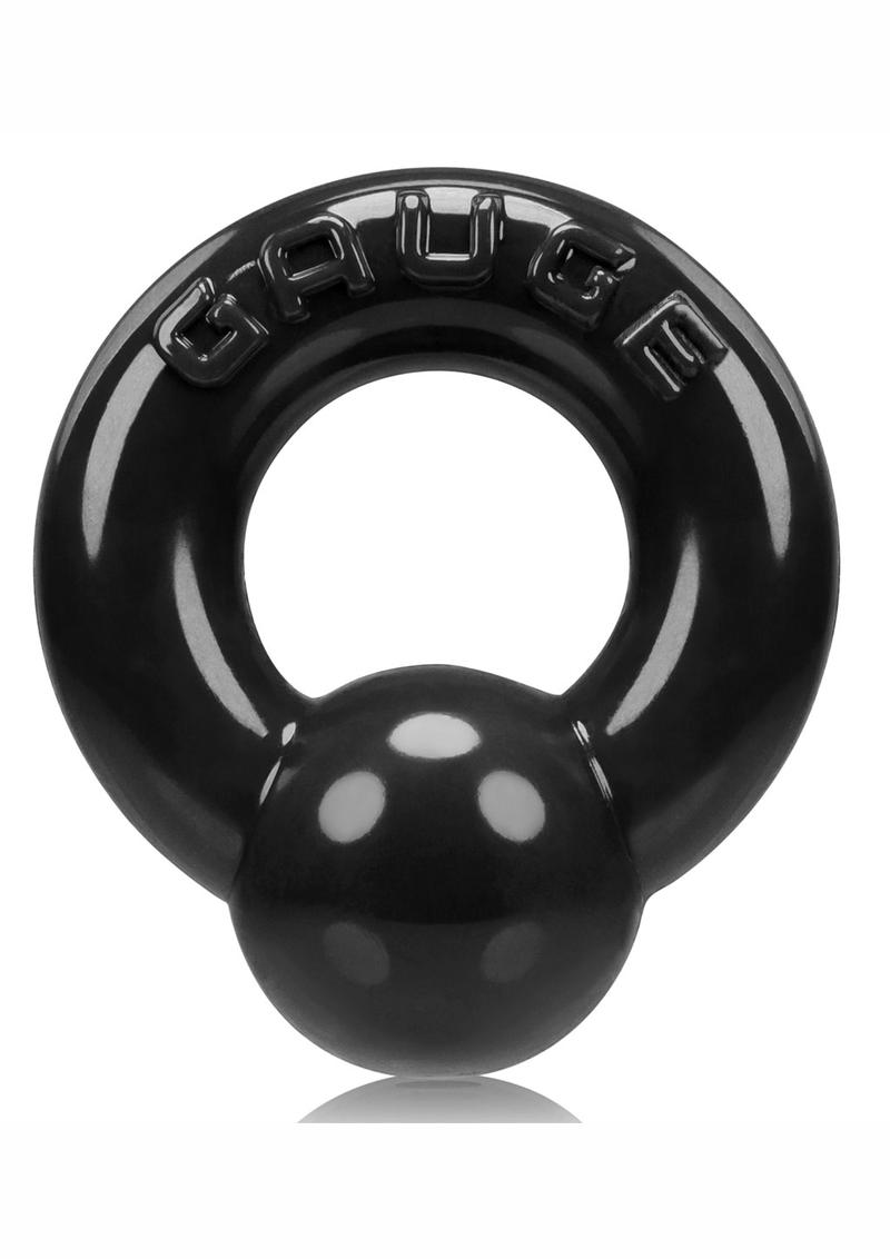 OXBALLS - Gauge Super Flex Cockring - Black / Police Blue / Steel