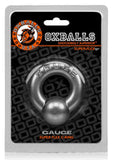 OXBALLS - Gauge Super Flex Cockring - Black / Police Blue / Steel