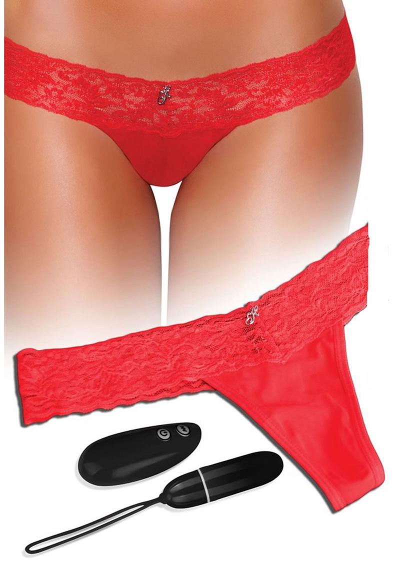 Wireless Remote Control Vibrating Panties Red Small To Medium