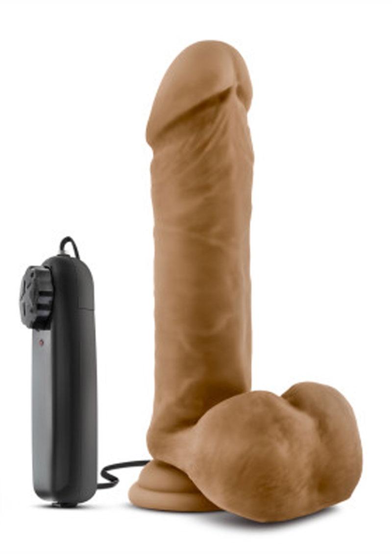 Pene vibrador realista Loverboy Soccer Mocha de 8 pulgadas