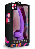 Ruse D Thang Silicone Realistic Dildo With Balls Purple 7.75 Inch