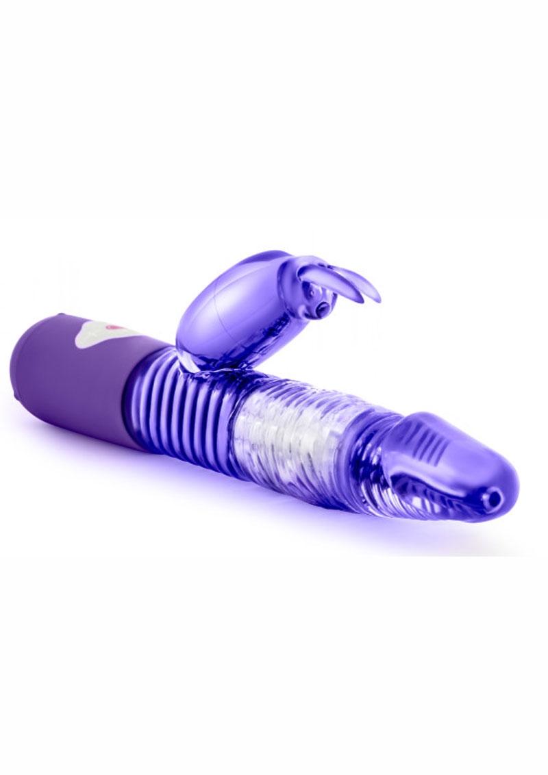 Sexy Things Rockin` Eve’s Rabbit Beaded Gryating Shaft Vibe Purple 10 Inch