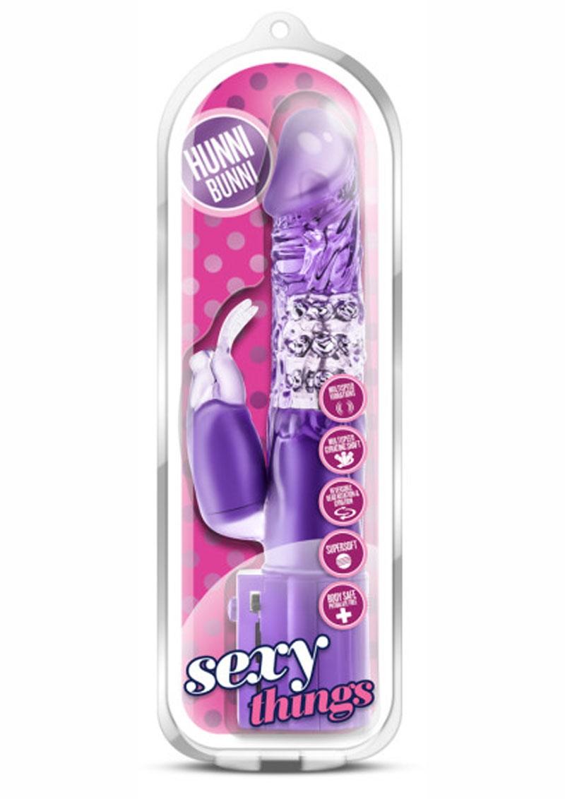Cosas sexys Hunni Bunni Conejo vibrador morado