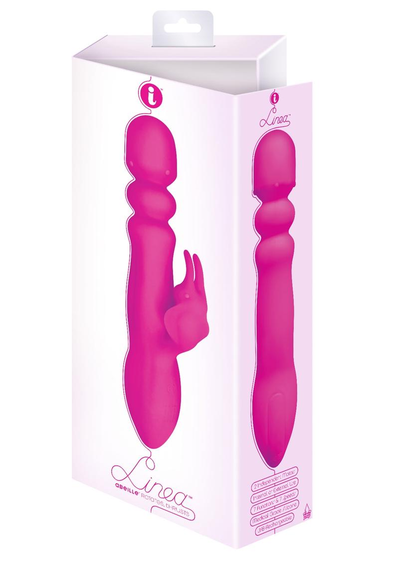 Linea Abeille Silicone Vibrator Waterproof Pink 8.5 Inch