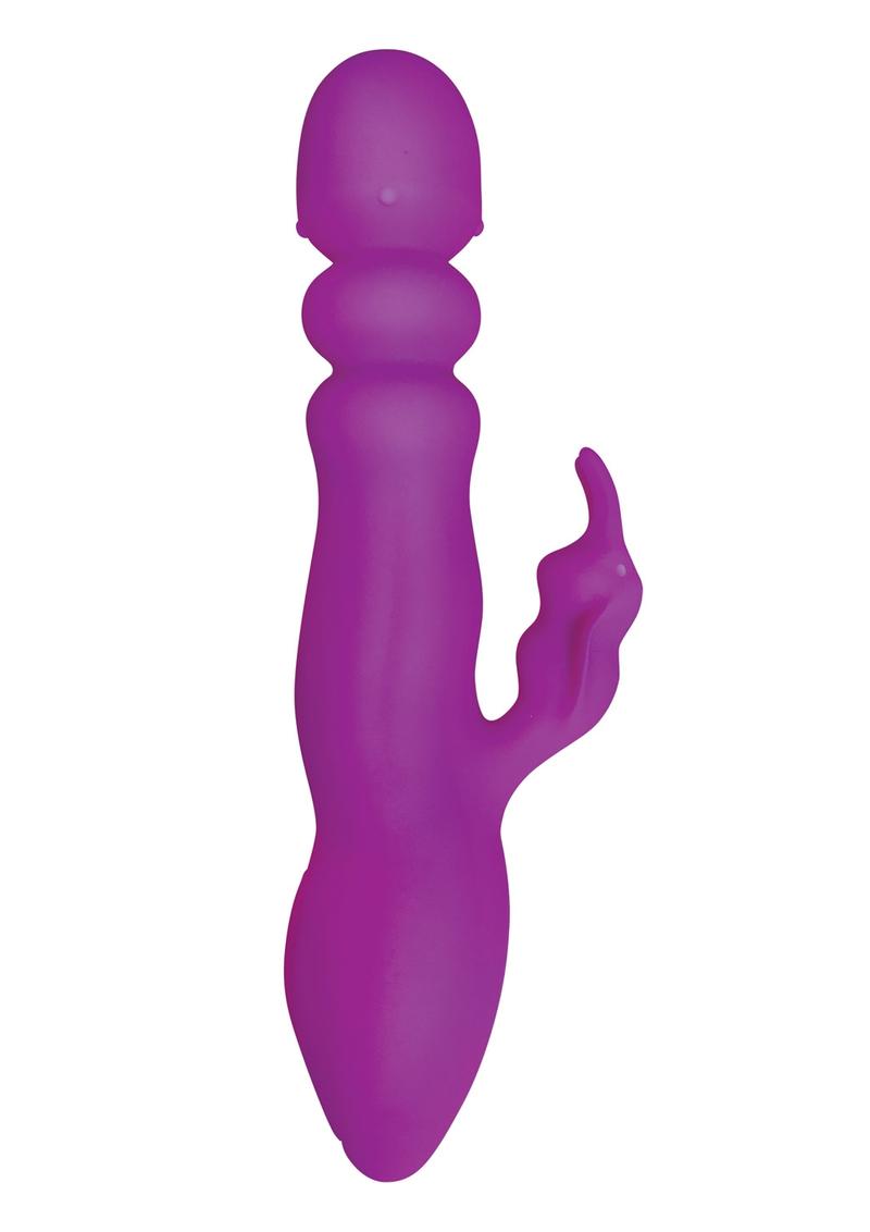 Linea Abeille Silicone Vibrator Waterproof Purple 8.5 Inch