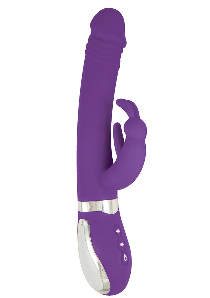Nasstoys Energize - Conejito de silicona resistente al agua, color morado, 23 cm, 23 cm