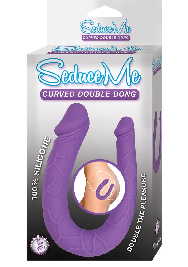 Nasstoys Seduce Me Silicone Curved Double Dong Waterproof Purple