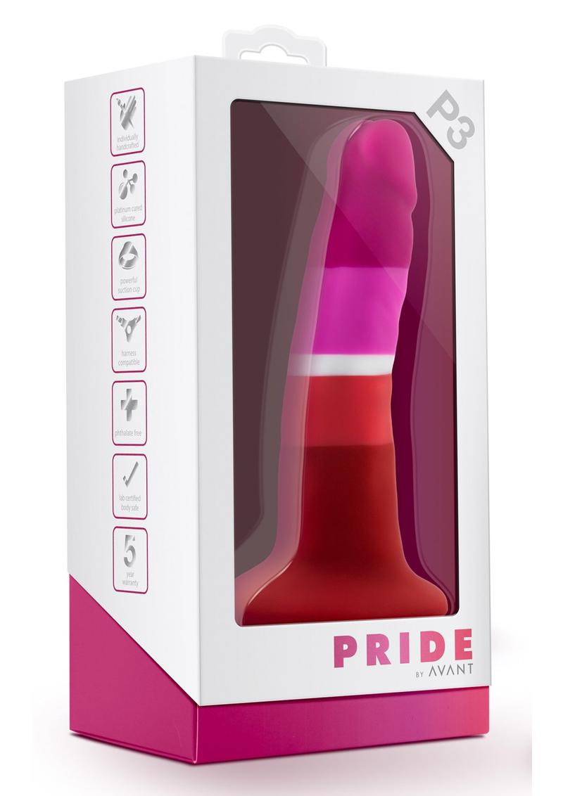 Blush Avant Pride P3 Silicone Dildo Waterproof Beauty 6 Inch