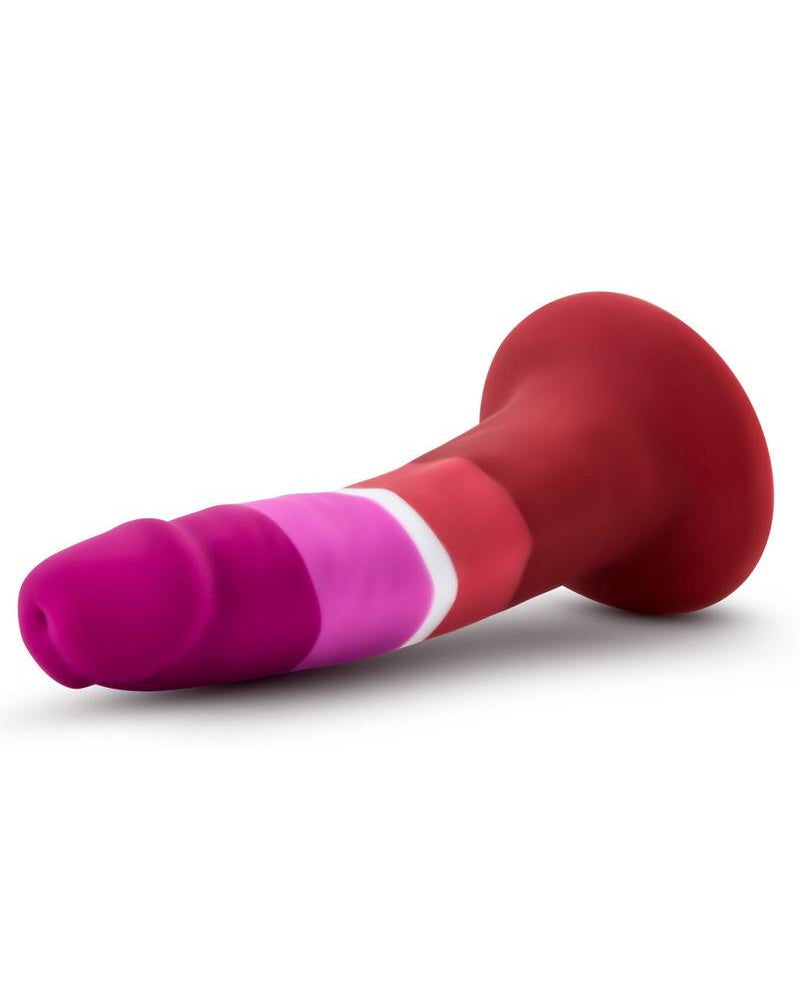 Consolador de silicona Blush Avant Pride P3 resistente al agua de 6 pulgadas