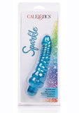 Vibrador Sparkle Glitter Jack resistente al agua, color azul, 5,75 pulgadas