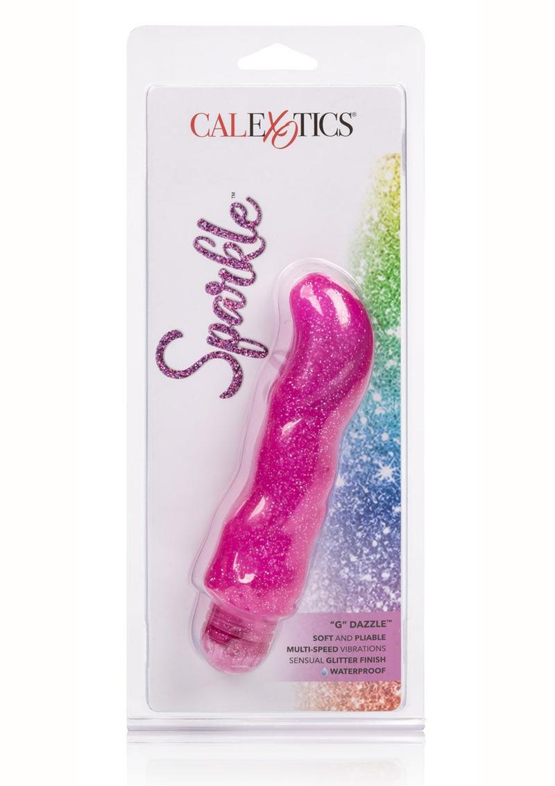 Vibrador Sparkle G Dazzle G Sopt resistente al agua, morado, 5,25 pulgadas